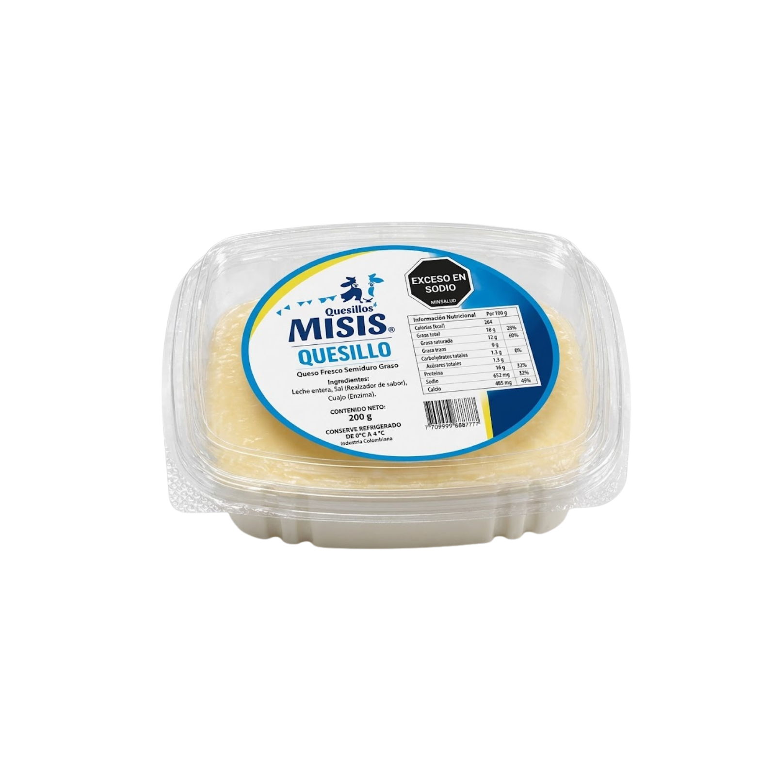 Quesillo 250 g SIN REFRIGERAR + Recipiente