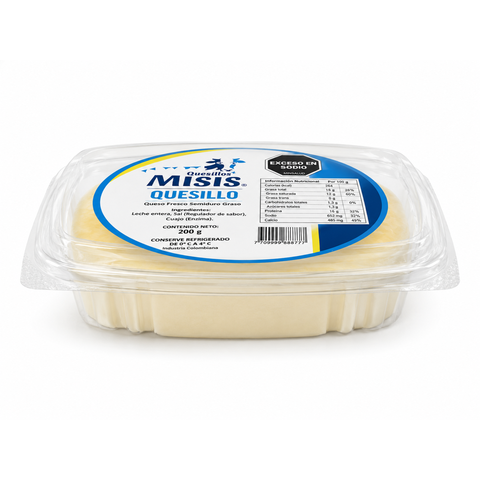 Quesillo 500 g SIN REFRIGERAR + Recipiente